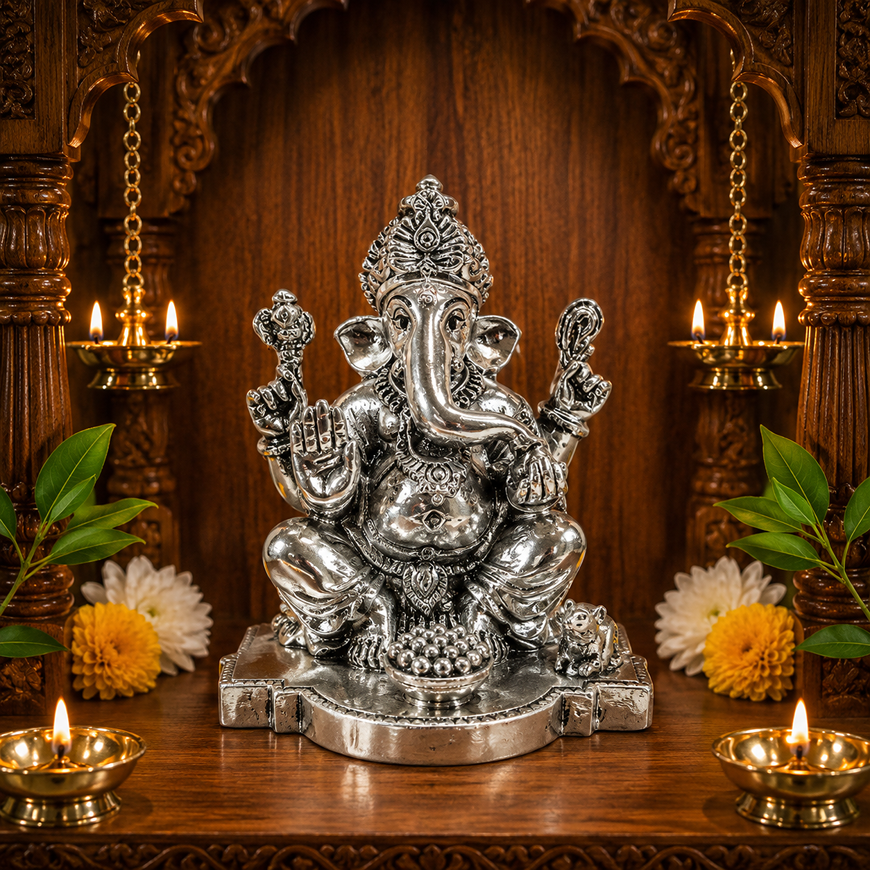 Silver Ganesh Ji